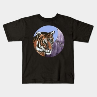 Tiger- Circle Edit Kids T-Shirt